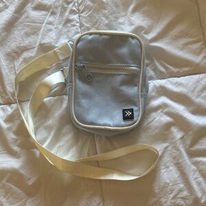 Thread Stylish Blue and Cream Belt Bag